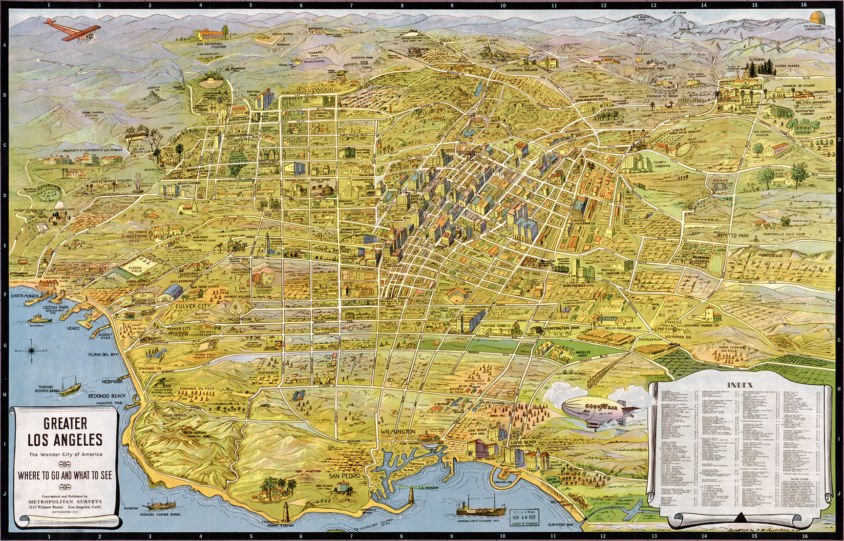 План города Лос Анджелес