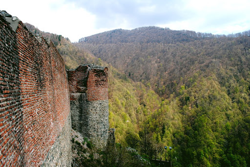 крепостная стена замка Поенарь (Румыния)