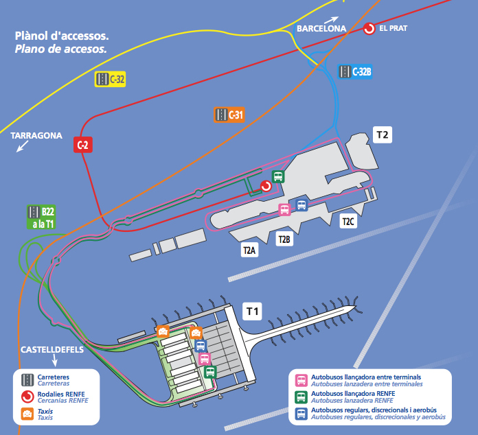 barcelona el prat map